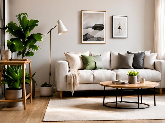 Well-maintained rental interior